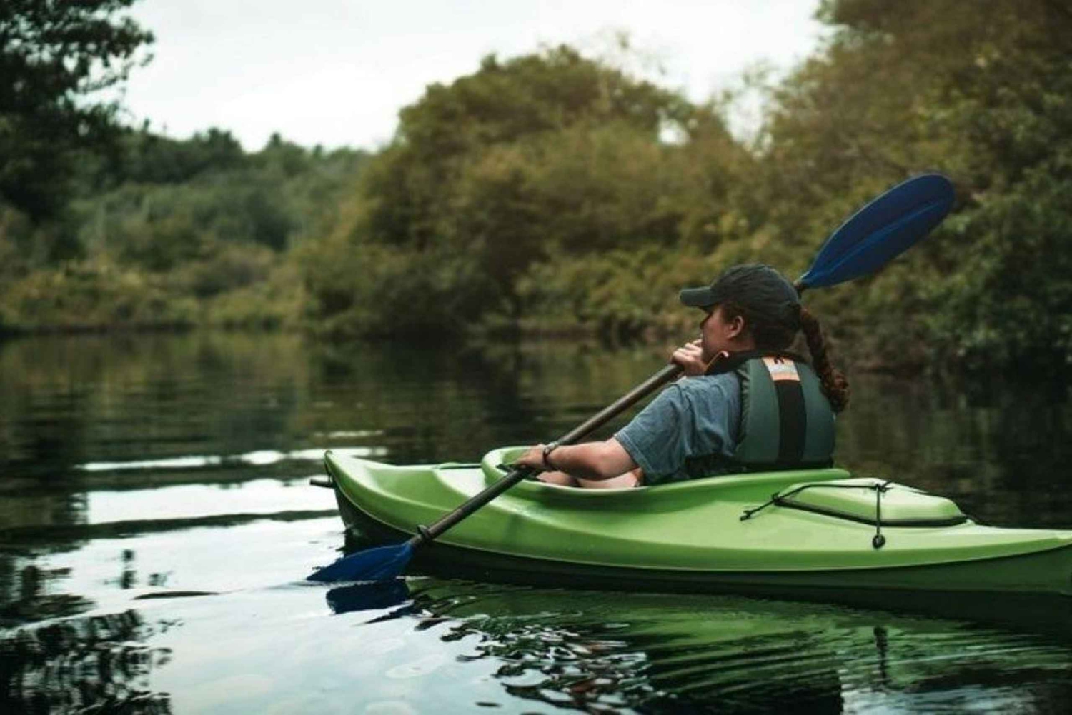 メモリアルビーチ：マサポアグ湖 シングルまたはタンデムカヌーレンタル