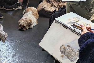 Bristol: Disegno della vita del cane guidato dall'artista locale Cai Burton