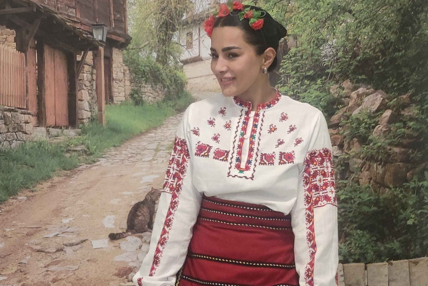 Fotos com trajes tradicionais em Sófia