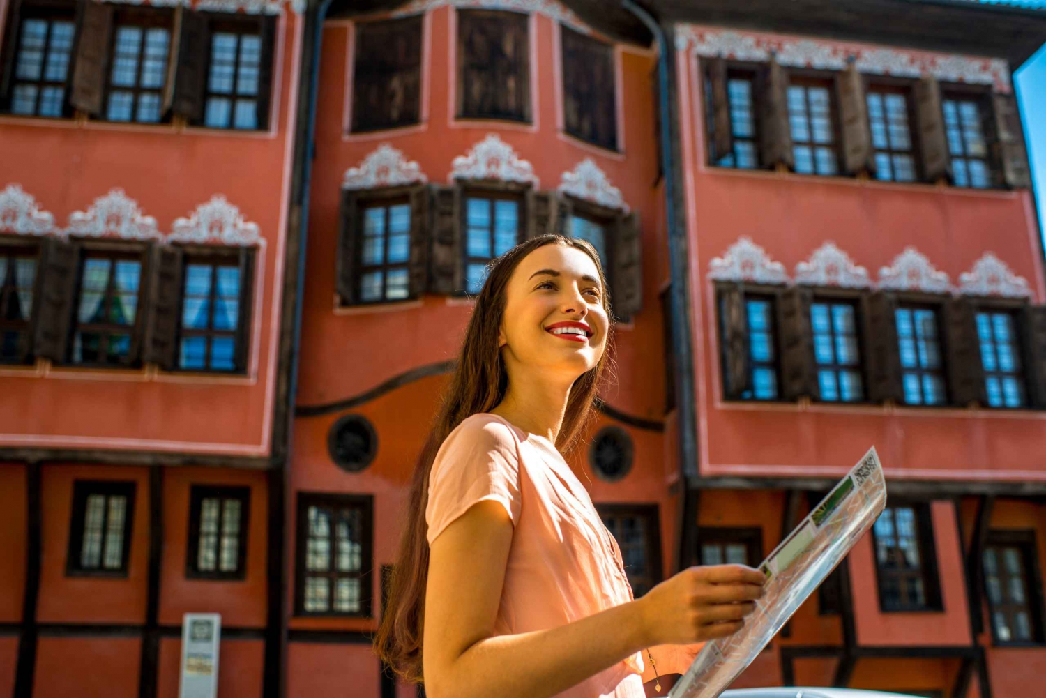 Plovdiv: Visita autoguiada de áudio à Cidade Velha