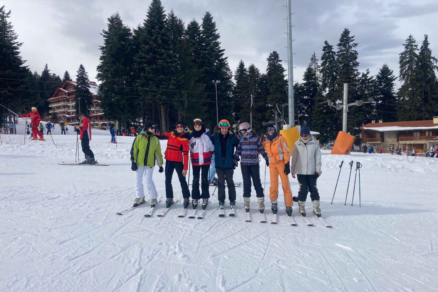 Cours de ski pour débutants dans la station de Borovets