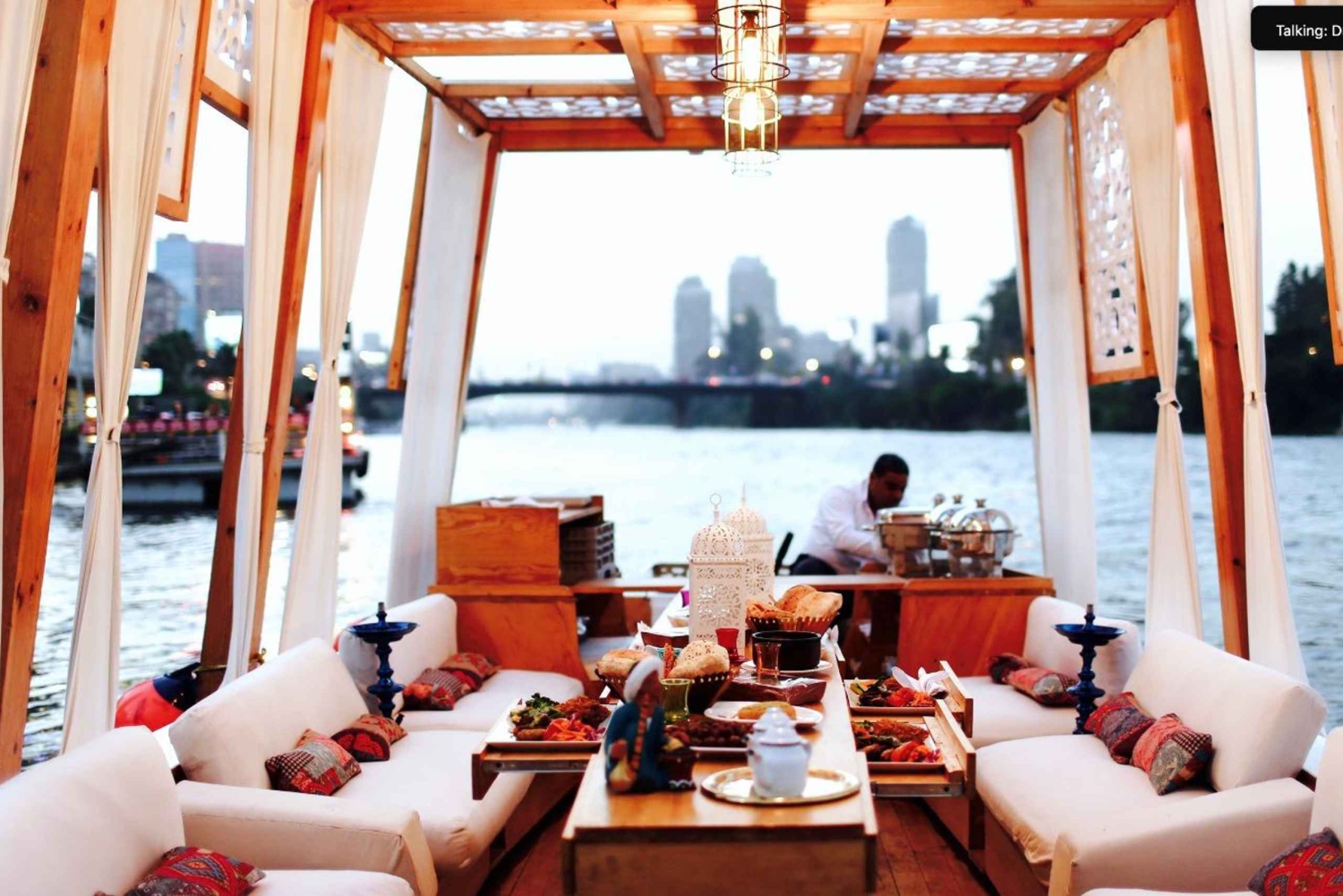 Kairo: Privat felucca-tur med middag og drikkevarer