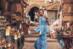 Fra Alexandria Havn: Pyramiderne i Giza, Det Egyptiske Museum og basaren