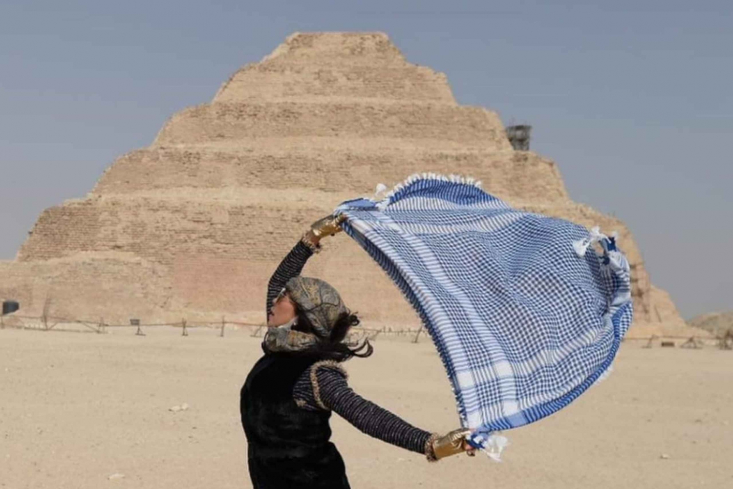 Fra Alexandrias havn: Privat tur til pyramiderne i Giza og Sakkara.