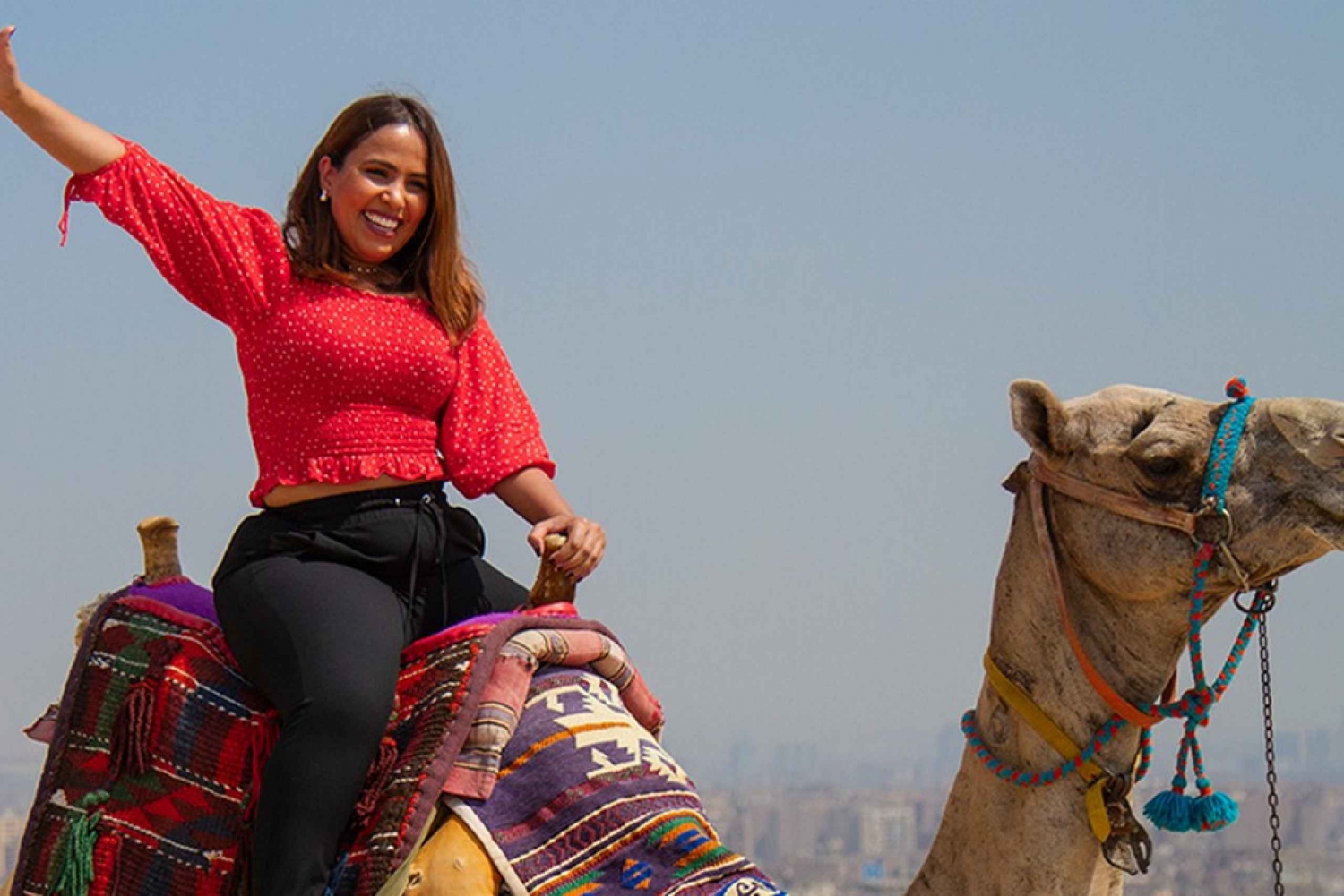 Giza: Pyramiderne ved solnedgang Guidet kameltur