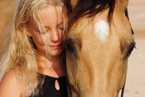Makadi Bay: Passeggiata a cavallo nel deserto e sul mare con guida + trasferimenti