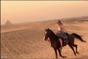 Cairo: Privat ridetur på arabiske heste ved Giza-pyramiderne