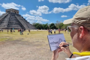 Cancun: Chichen Itza wczesny dostęp i katamaran Isla Mujeres
