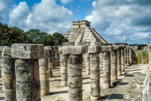 Cancun: Chichen Itza wczesny dostęp i katamaran Isla Mujeres