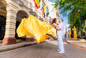 Cartagena: Flygende kjole-fotografering i gamlebyen eller Getsemani