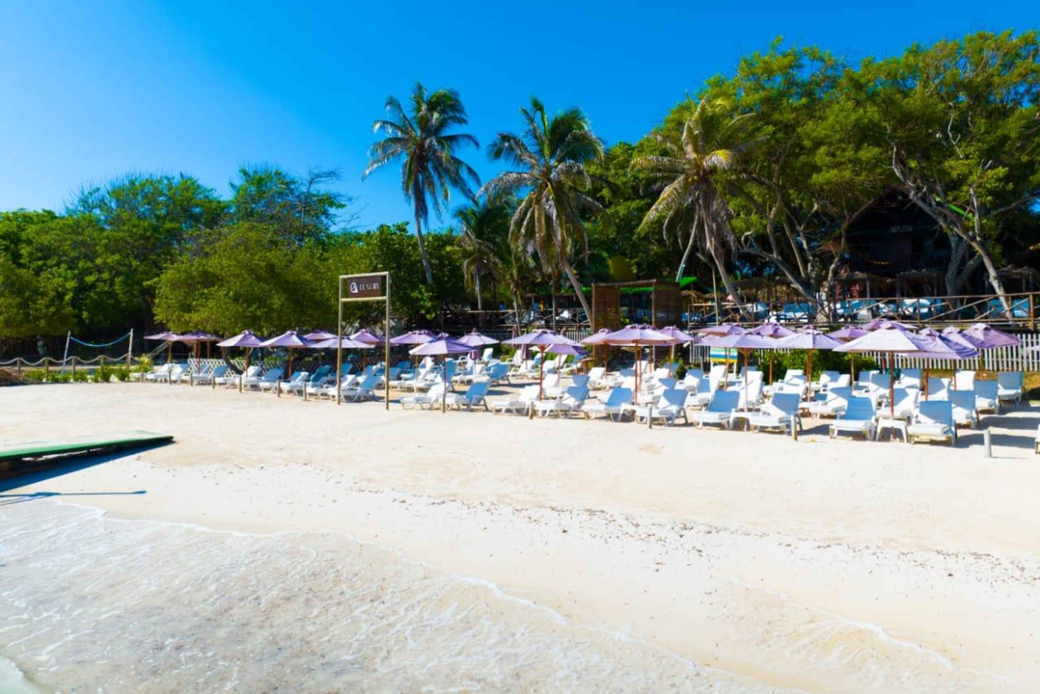 Cartagena: Dagsutflykt till Rosario Island Beach Club och OPEN BAR