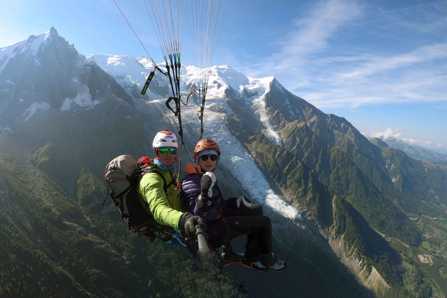 Chamonix: Tandem-paragliding med video