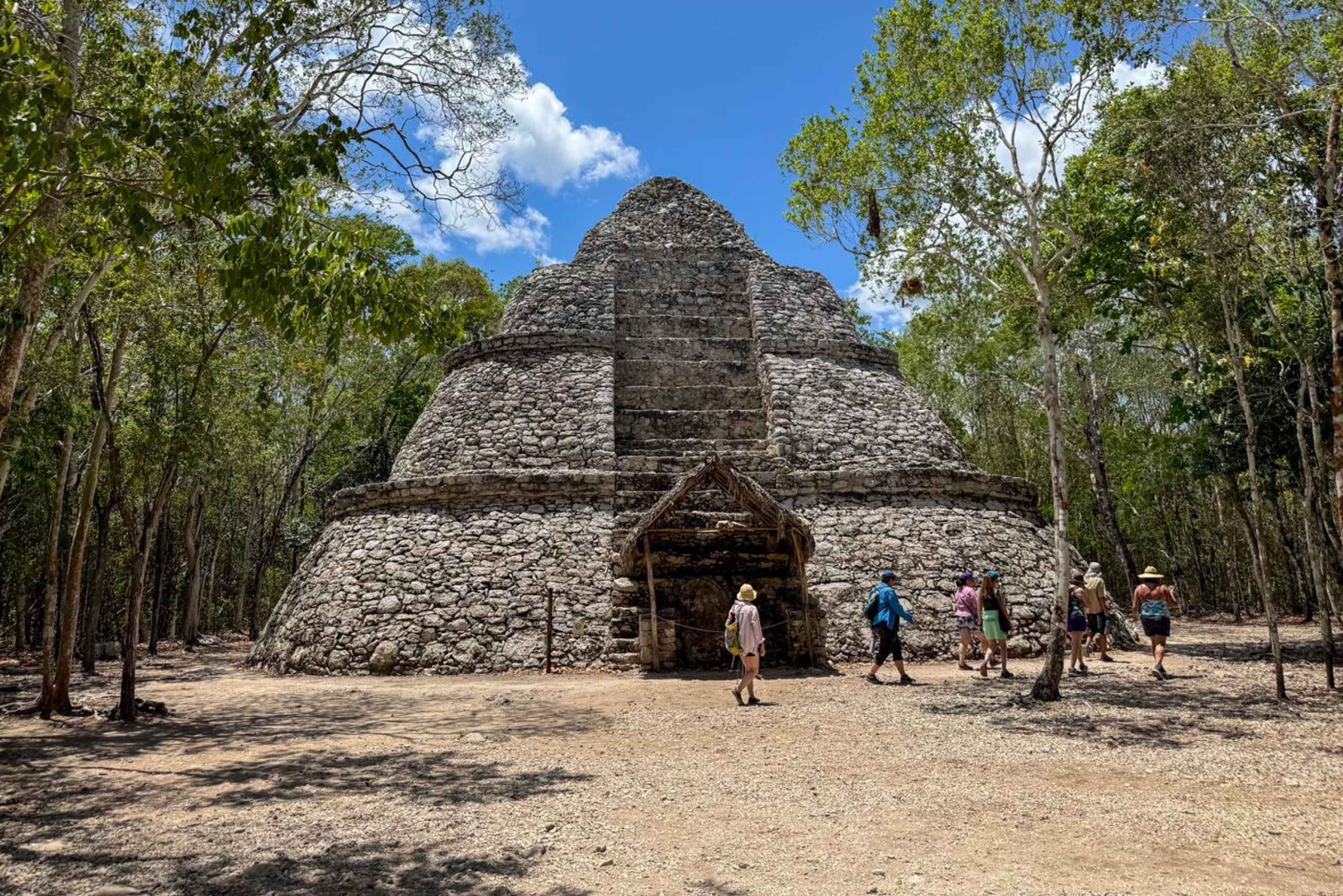 Au départ de Cancún : Excursion à Tulum et Cobá avec visite d'un cénote et déjeuner buffet