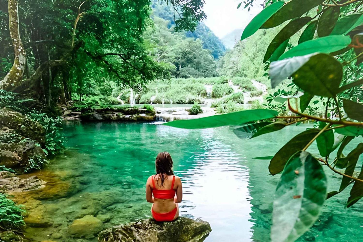 Vanuit Guatemala Stad Semuc Champey in één dag.