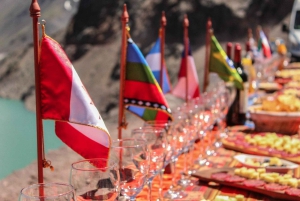 Embalse el Yeso + Termas de Colina met picknick - Volledige dag
