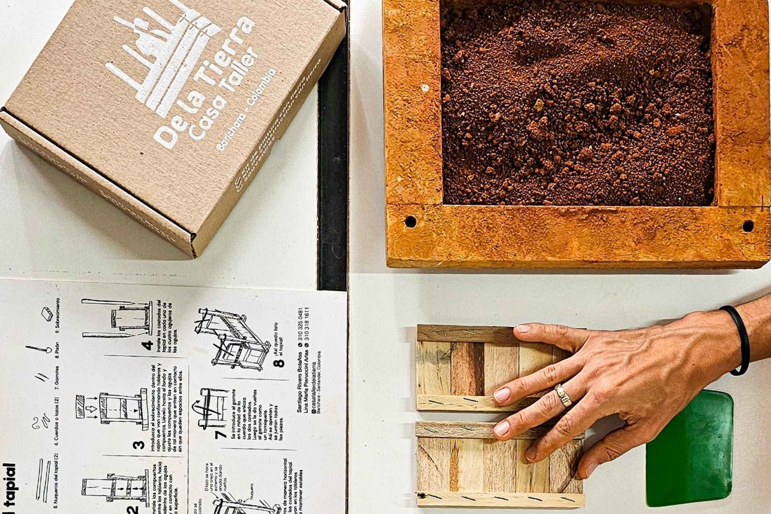 Barichara : Cours sur la construction en pisé mini tapialito