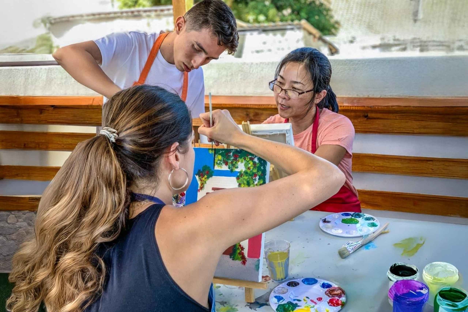 Cartagena: malekurs med brunsj på en hemmelig takterrasse i Getsemani