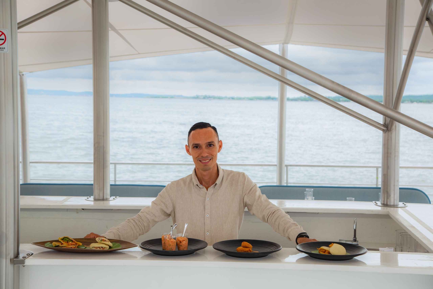 Cartagena: Sonnenuntergang in der Bucht von Cartagena an Bord des Flamante Catamarán