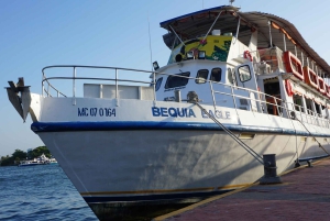 Cartagena: Wycieczka łodzią białą nocą z kolacją i otwartym barem