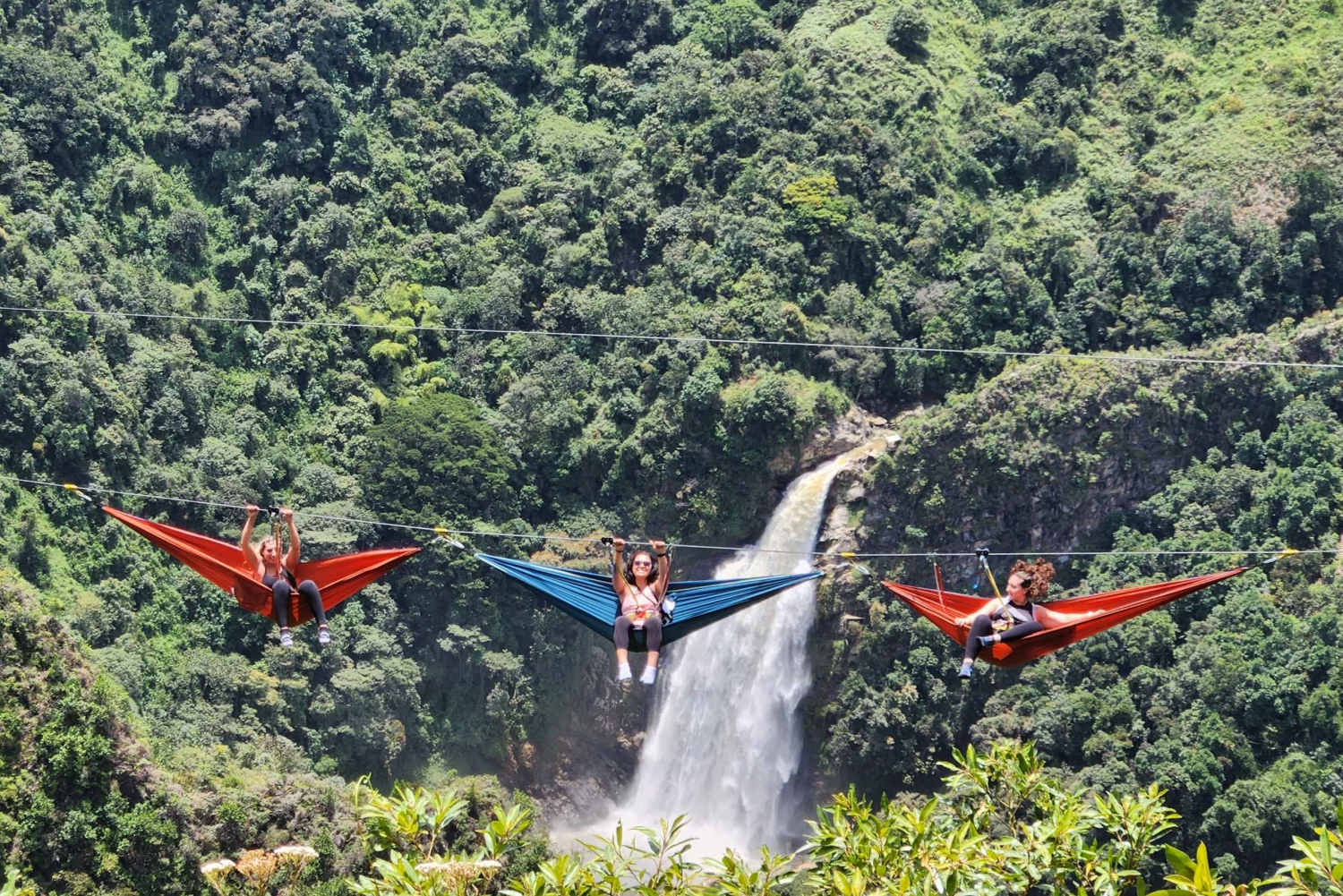 From Medellín: Dream Hammocks, Zipline, & Waterfall Day Trip