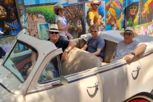 Kartagena: prywatna wycieczka zabytkowym samochodem z historykiem