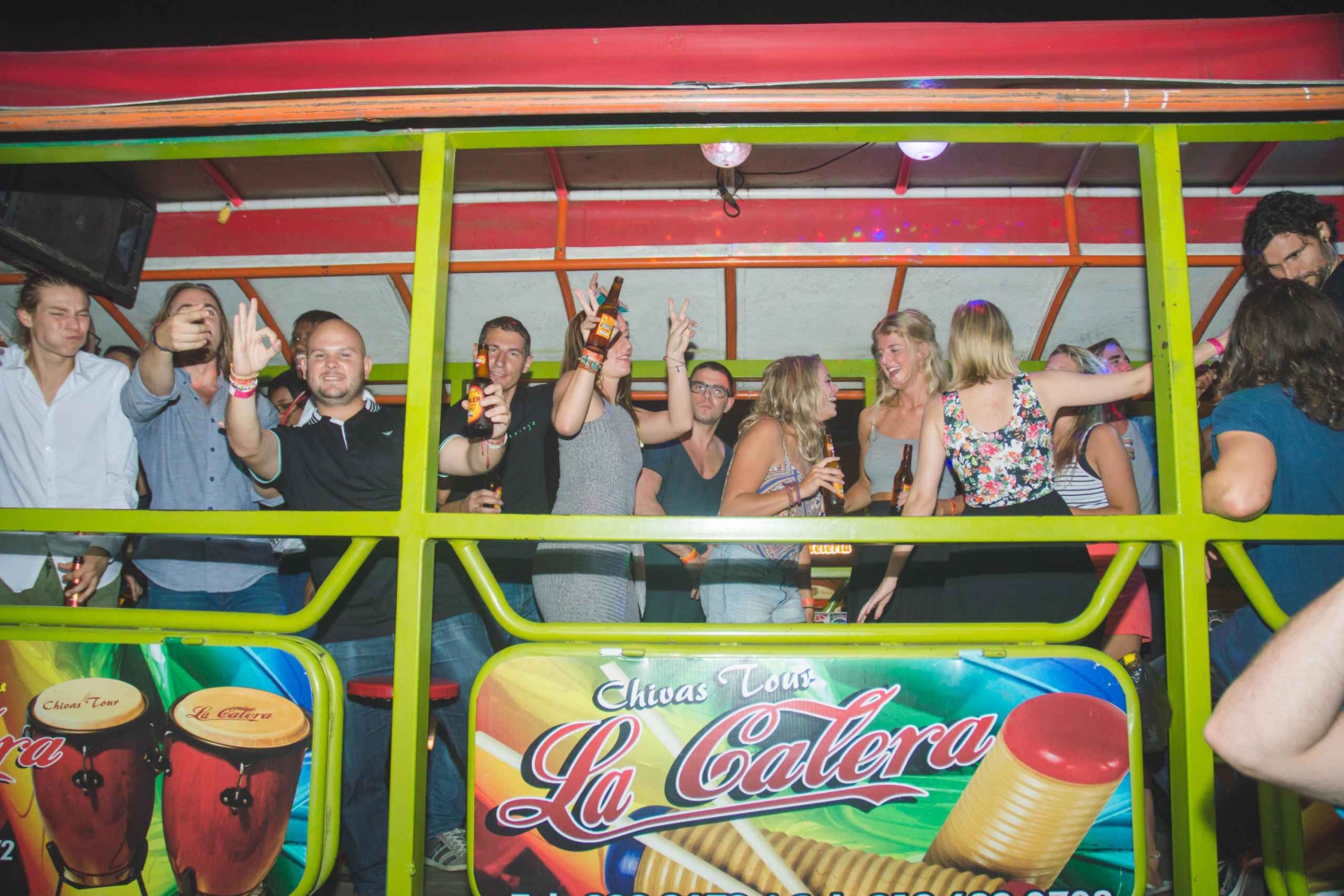 Fiesta en la calle y Party bus