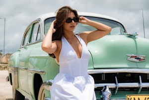 Ta en tur i en gammal bil med en fotosession i Cartagena de Indias