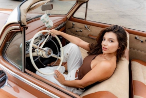 Ta en tur i en gammal bil med en fotosession i Cartagena de Indias