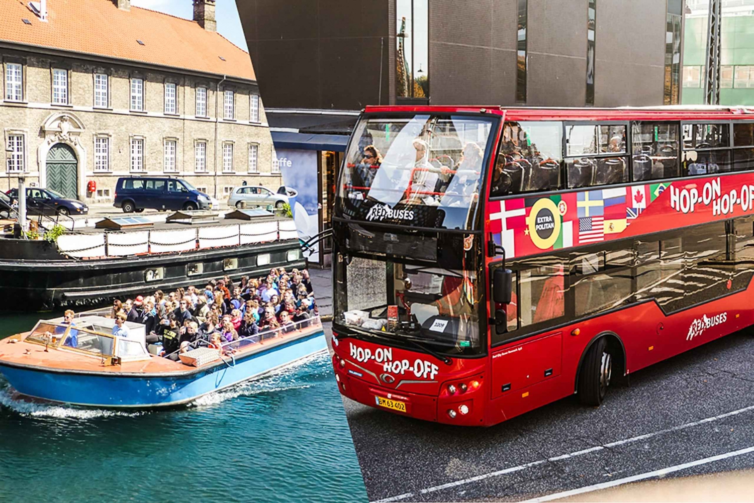 Kopenhagen: Hop-On/Hop-Off-Bustour mit Option auf Bootstour