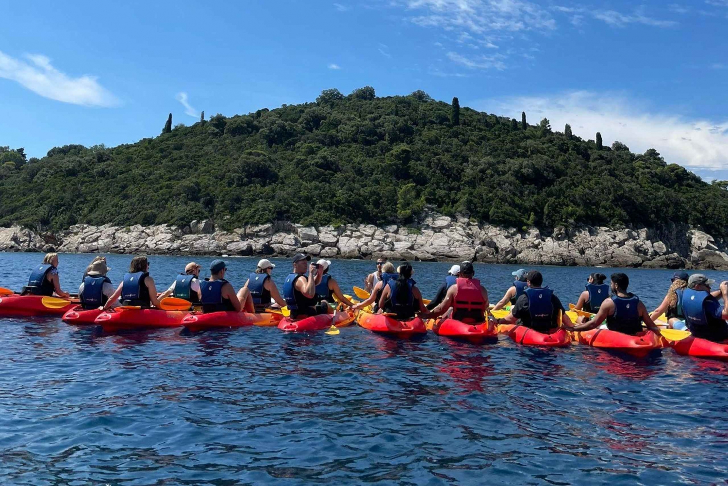 Dubrovnik : Excursion en kayak et plongée en apnée au coucher du soleil