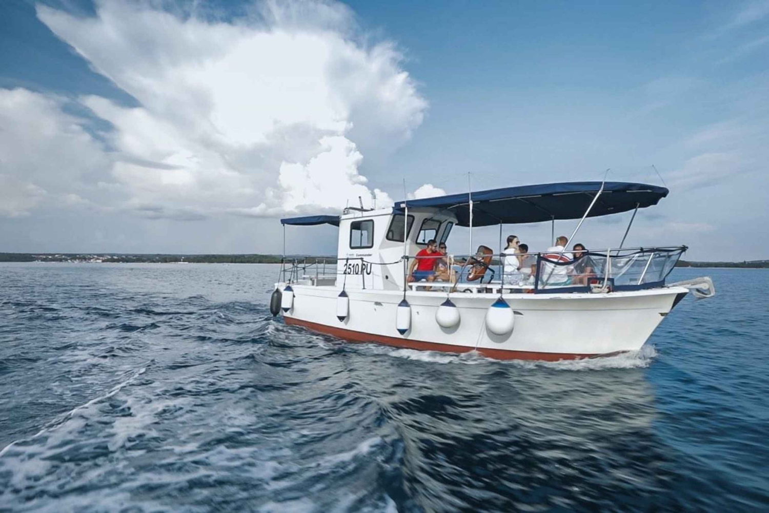 FAŽANA: Brijuniボートツアー+St. Jerolim島での停泊＆泳ぎ