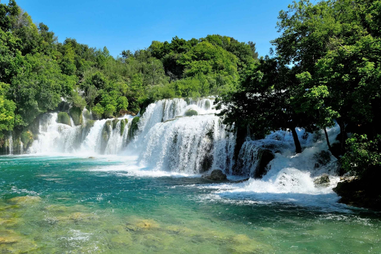 Au départ d'Omiš : visite en groupe des chutes de Krka et de Trogir