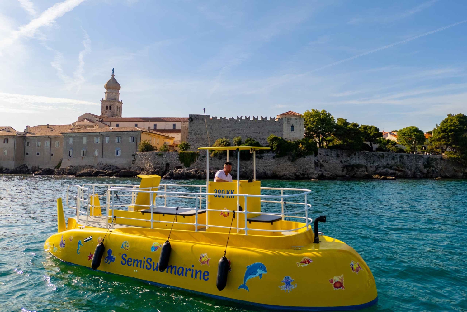 Krk: gele semi-onderzeeërtocht