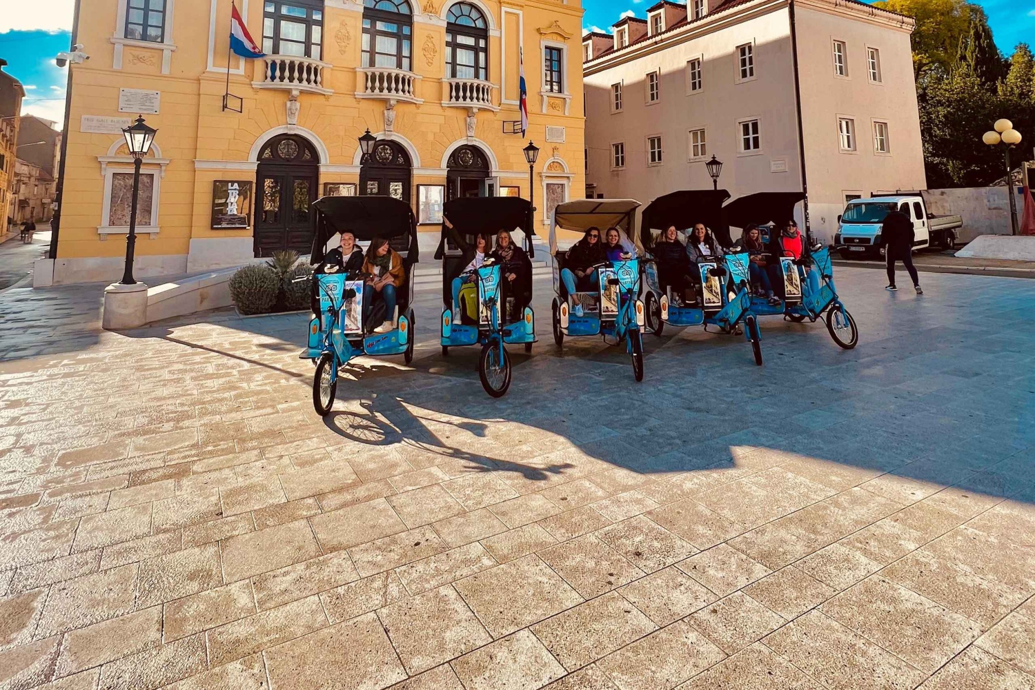 Split-tur i privat elektrisk rickshaw