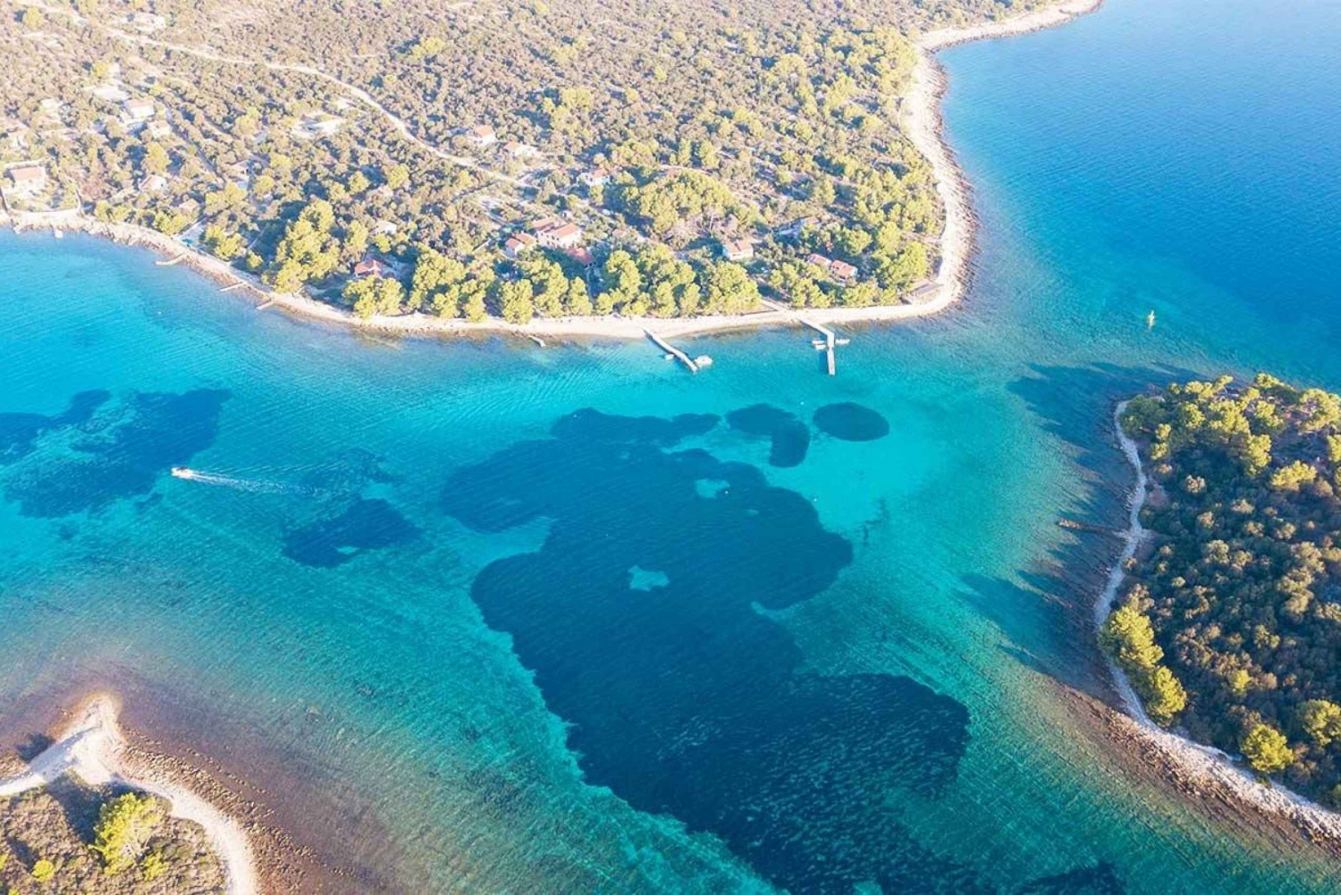 Trogir: Blue Lagoon, Maslinica, and Solinska Bay Boat Tour