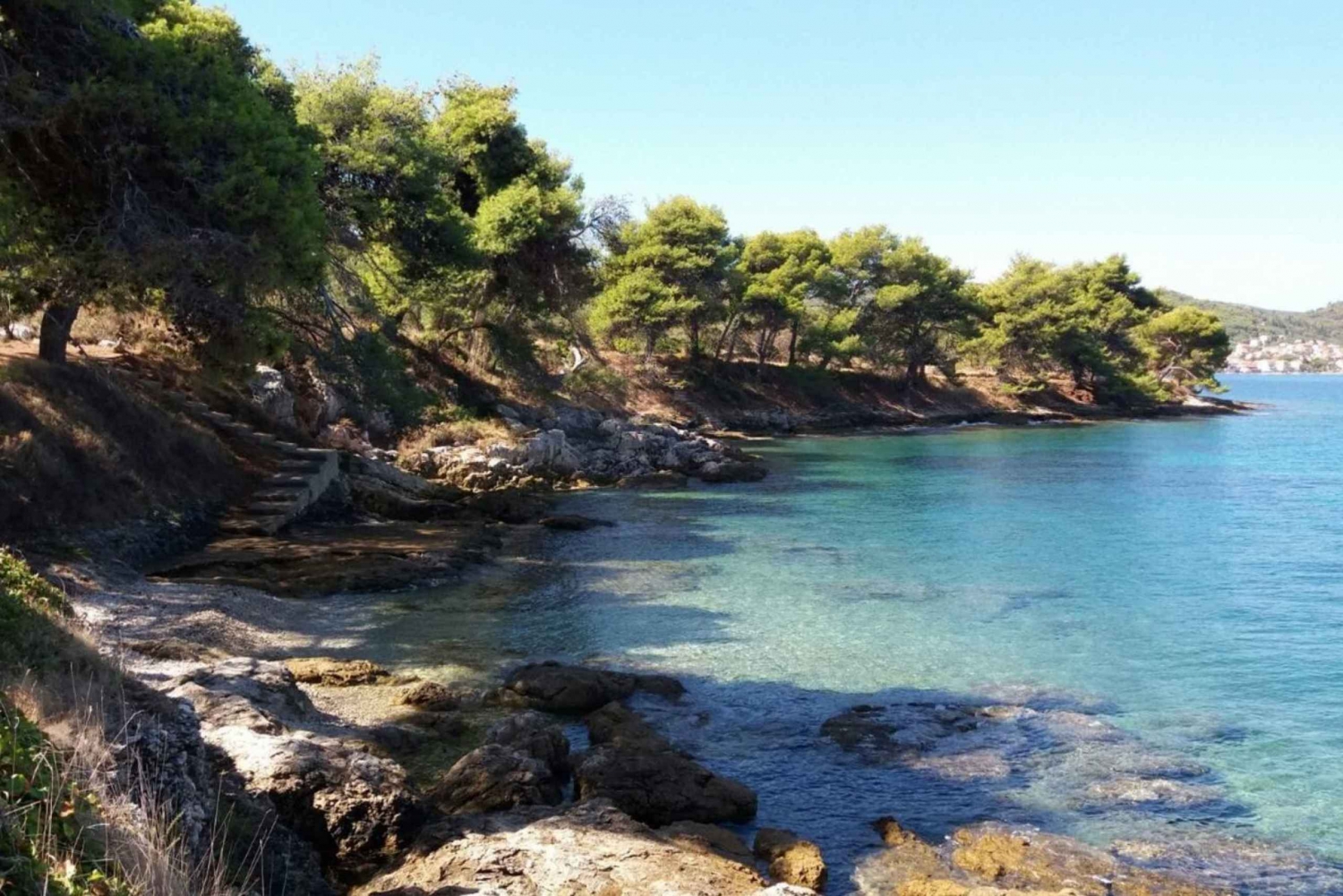 4 Joias de Zadar, Dugi otok, navio naufragado, túnel - Meio dia