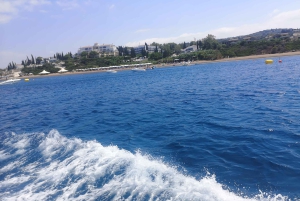 Paphos, Blaue Lagune, Latchi, Tagestour, Reisebus, Boot + Wasserrutsche.