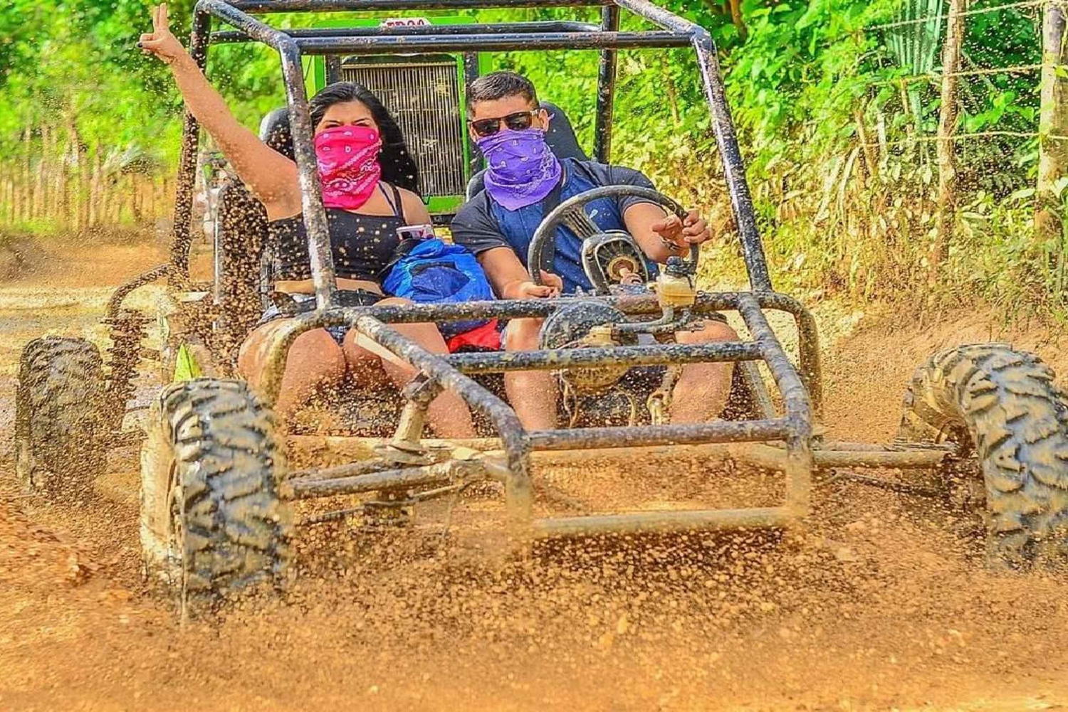 Punta Cana: Buggy Tour with Cenote & Macao Beach Visit