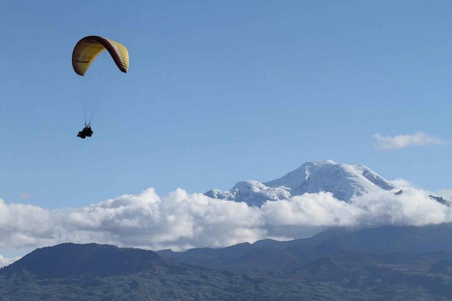 Baños: Tandemvlucht paragliding met uitzicht op de Andes