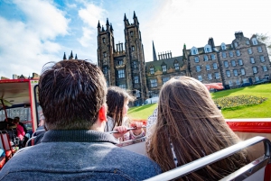 Edinburgh: Hop-on-hop-off-bustour met 3 stadsrondleidingen