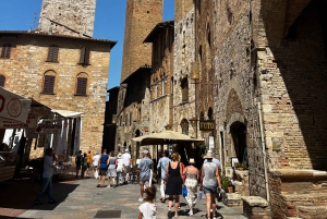Toscana: San Gimignano og frokost og smagsprøver på en Chianti-vingård