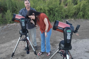 Oudtshoorn: Observación de estrellas con telescopio y guía