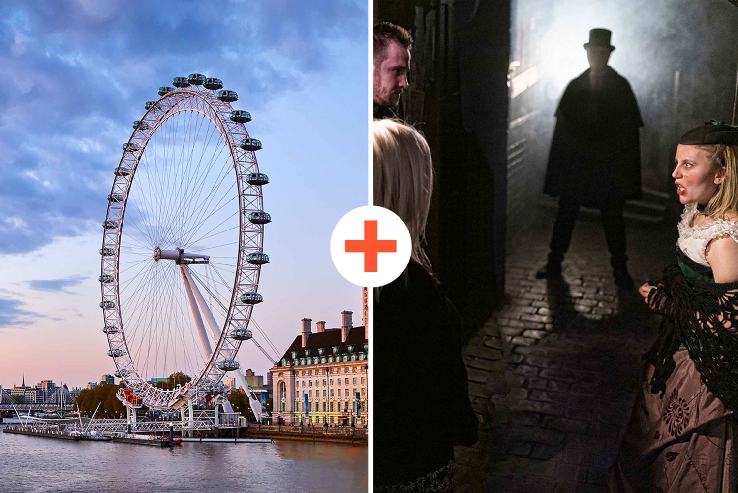 Londres: El London Dungeon y el London Eye ticket combinado