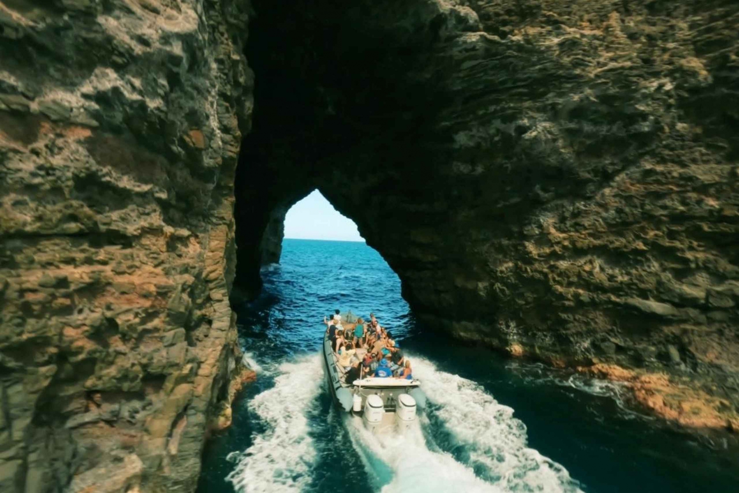 Waimea: Nā Pali Coast Zodiac Raft Sea Caves + Snorkel
