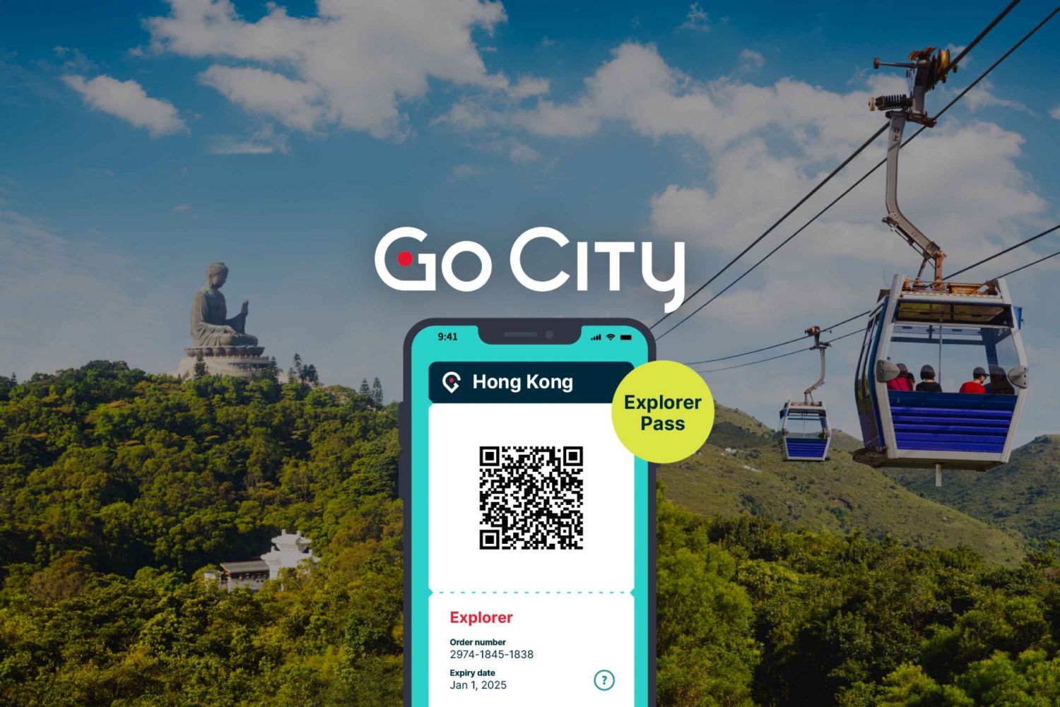 Hong Kong: Passe turístico Go City Explorer - Escolhe 3 a 7 atracções