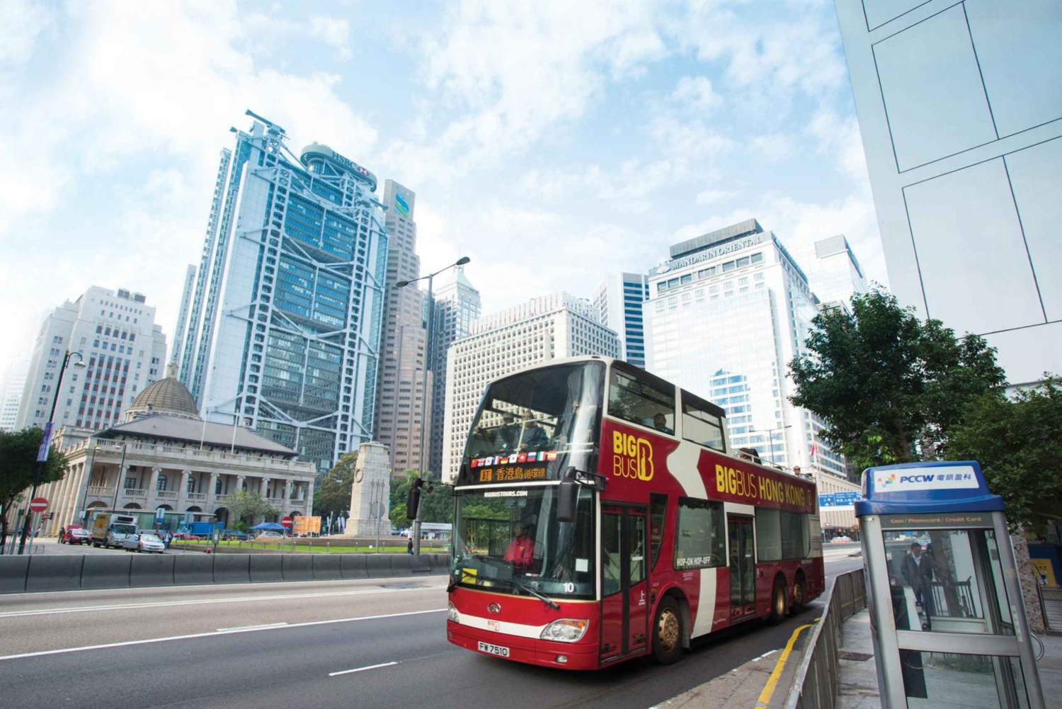 Hong Kong: Tour de ônibus hop-on hop-off e Opcional Peak Tram