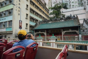 Hong Kong: Hop-On Hop-Off Bus Tour and Peak Tram Ticket