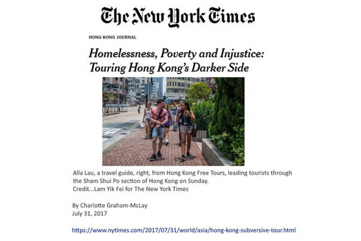 Hong Kong : visite guidée à pied sur le thème « Le côté obscur de Hong Kong : les maisons-cages ».