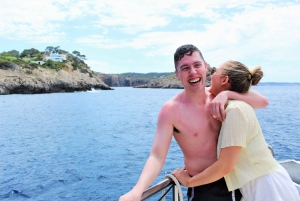 From San Antoni: Cala Bassa, Cala Comte, and Caves Boat Trip