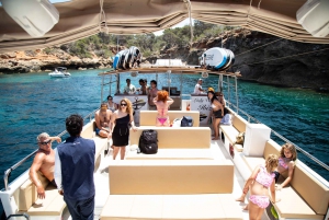 From San Antoni: Cala Bassa, Cala Comte, and Caves Boat Trip